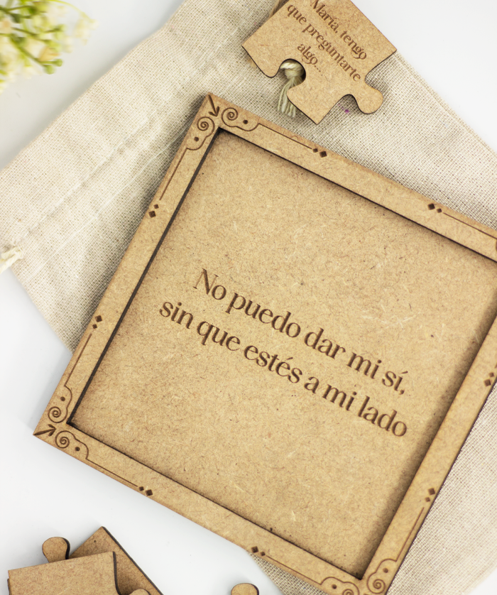 Puzzle de testigos en madera