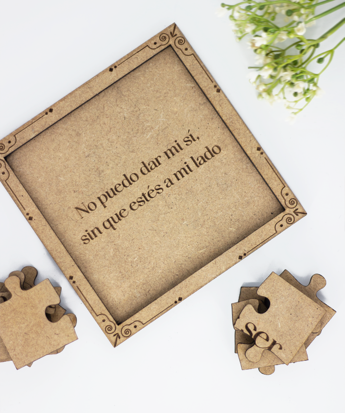 Puzzle de testigos en madera