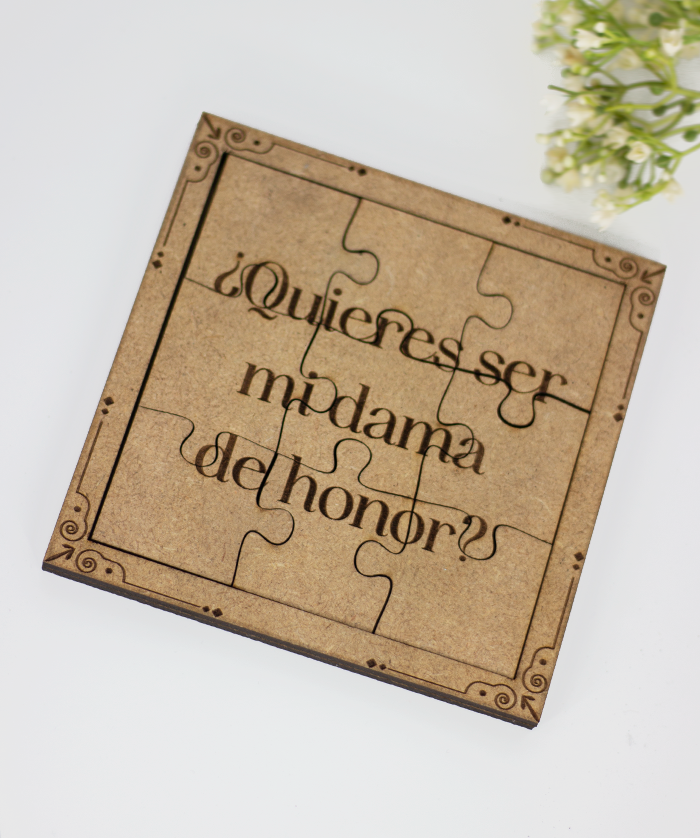 Puzzle de testigos en madera